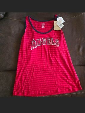 MLB Campus Lifestyle Los Angeles Angels Womens Tank Top Size XL